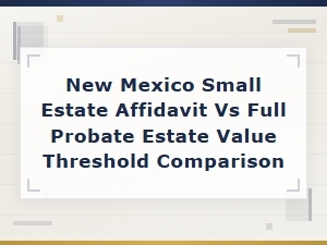 New Mexico Small Estate Affidavit vs Full Probate